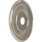 Ekena Millwork Berkshire PVC Ceiling Medallion (Canopies up to 8 3/8"), 19"OD x 3 1/2"ID x 1"P, Bright Coat Chrome CMP19BEBCR - alternate 3